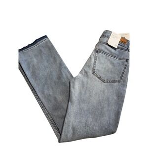 True Craft High Rise Flare Jeans Light Wash Distressed Raw Hem Size 5R NEW